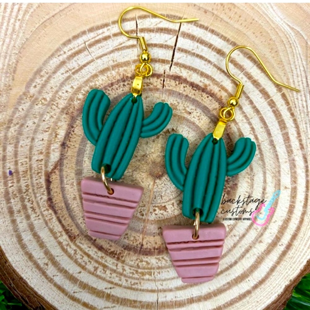 Cactus Dangle Earrings